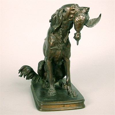 Lot 173 - Bronze Sculpture of a Dog F. Pautrot The...