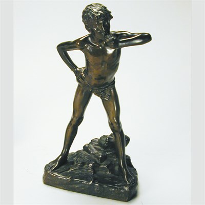 Lot 235 - Bronze Sculpture of a Boy E. Drouot The...
