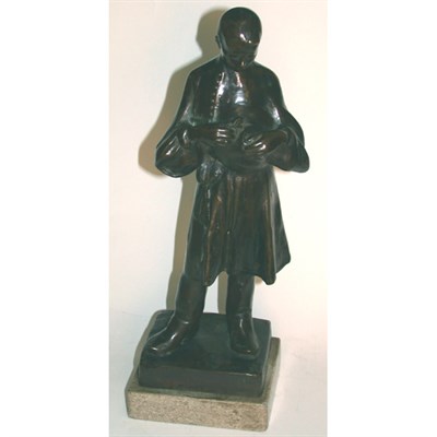 Lot 184 - Bronze Sculpture of a Man The standing figure...