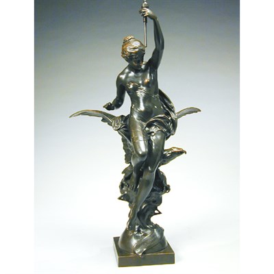 Lot 193 - Bronze Allegorical Figure Emile Picault The...