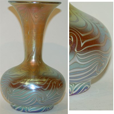 Lot 97 - Art Glass Vase Probably Durand Of globular...