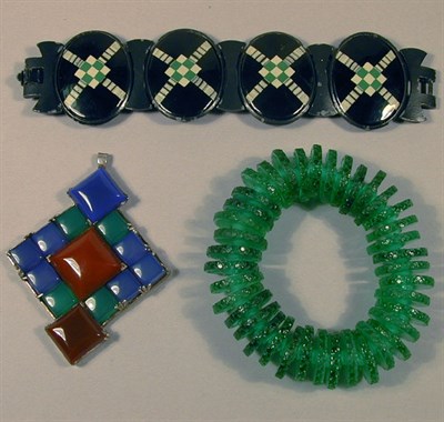 Lot 320 - Group of Lalique and Deco Style Jewelry...