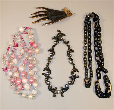 Lot 426 - Group of Jewelry Comprising an enamel...