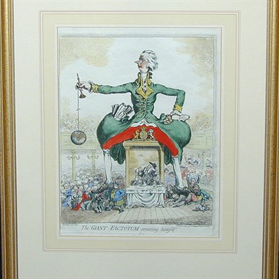 Lot 70 - James Gillray THE GIANT FACTOTUM AMUSING...