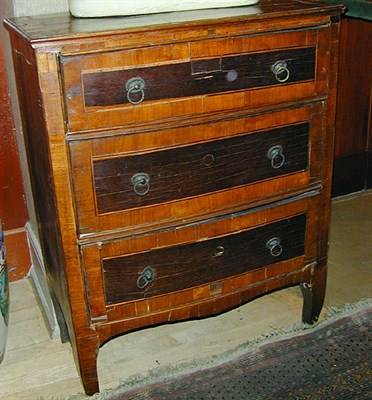 Lot 380 - Provincial Louis XV Style Oak and Walnut Chest...