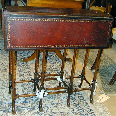 Lot 260 - Georgian Style Leather Inset Mahogany Gate-Leg...