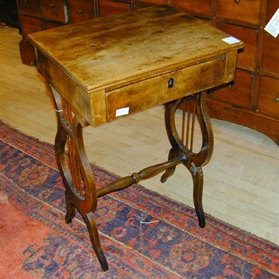 Lot 302 - Regency Style Mahogany Sewing Table