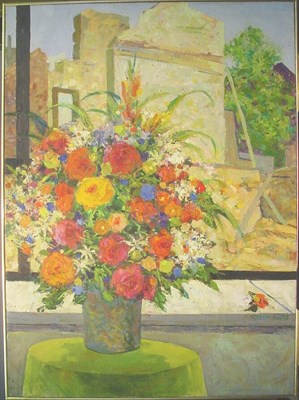 Lot 28 - Herbert E. Fouts American, 20th century FLORAL...