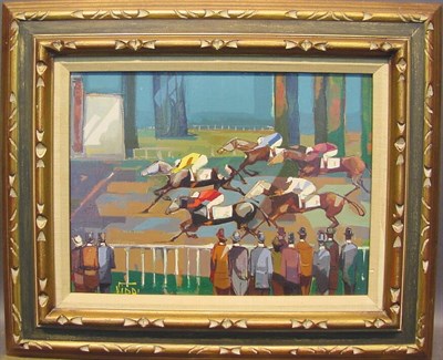 Lot 93 - Vidal French, 20th century A DAY AT THE RACES...