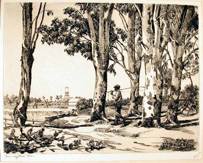 Lot 230 - W. R. Locke [FLORIDA VIEWS] Etchings, titled,...