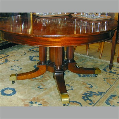Lot 222 - Classcial Style Mahogany Extension Dining...