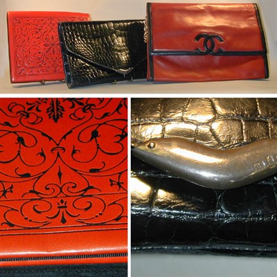 Lot 53 - Group of Three Clutch Handbags Comprising an...