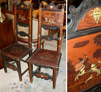 Lot 543 - Pair of Italian Baroque Style Ivory Inlaid...