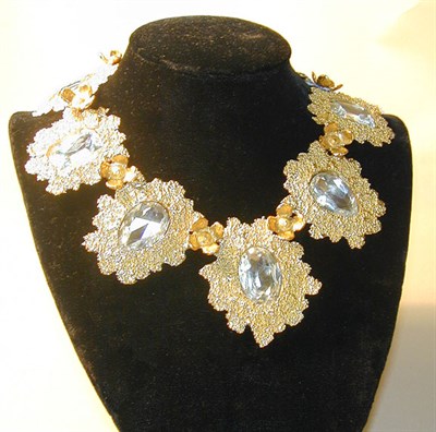 Lot 43 - Yves Saint Laurent Floral Necklace Large...