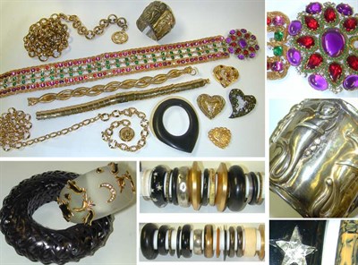 Lot 45 - Group of Belts, Bangles and Baubles...