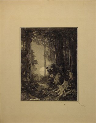Lot 156 - (i) Franklin Booth 1874-1948 WOOD NYMPHS DEEP...