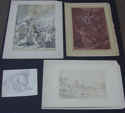 Lot 22 - Miscellaneous Group of Four Old Master Drawings