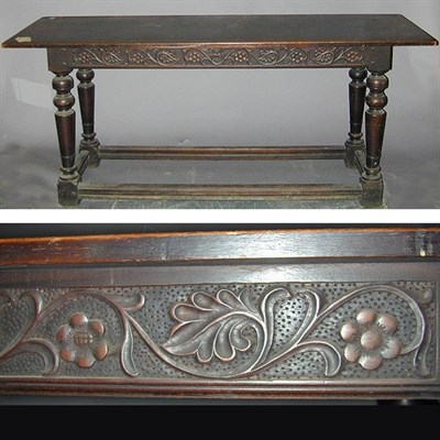 Lot 164 - Jacobean Revival Walnut Library Table