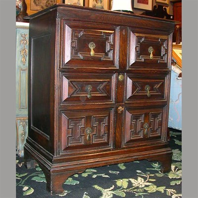 Lot 173 - Charles II Style Oak Chest of Drawers