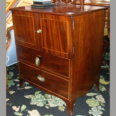 Lot 176 - George III Style Mahogany Pot Cupboard