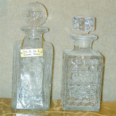 Lot 210 - Group of Six Colorless Glass Decanters