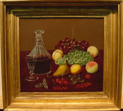 Lot 12 - R. Howe 19th Century STILL LIFE WITH FRUIT,...