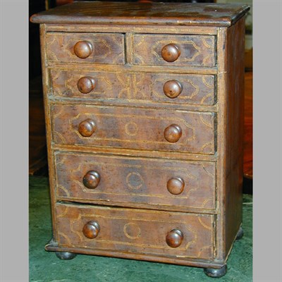 Lot 267 - Federal Style Inlaid Mahogany Miniature Tall...