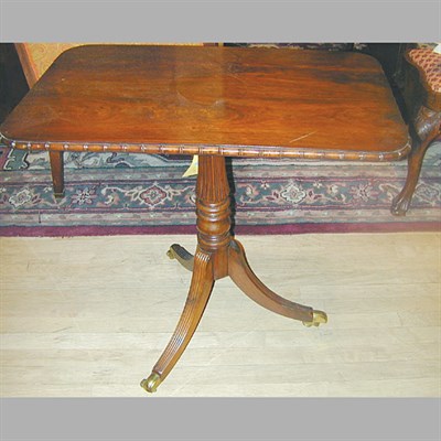 Lot 289 - Regency Style Rosewood and Mahogany Side Table