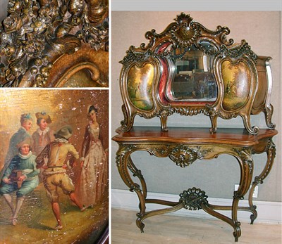 Lot 392 - Louis XV Style Walnut Cabinet on Stand The...