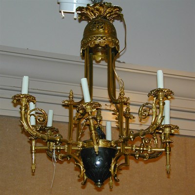 Lot 391 - Empire Style Gilt and Patinated-Bronze...