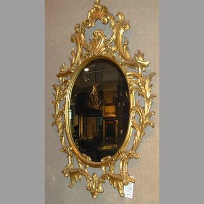 Lot 404 - Georgian Style Gilt Carved Wood Mirror