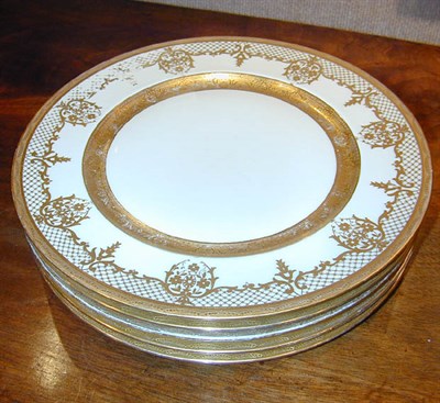 Lot 407 - Set of Ten Continental Gilt Decorated...