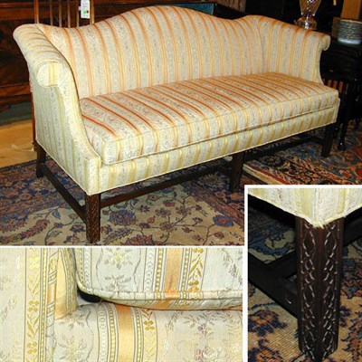 Lot 421 - George III Style Upholstered Mahogany...