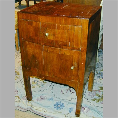 Lot 456 - Provincial Italian Walnut Side Cabinet