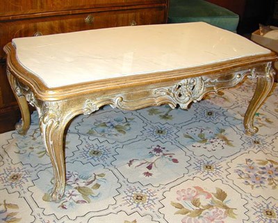 Lot 462 - Louis XV Style Marble Top Gilt Decorated Low...