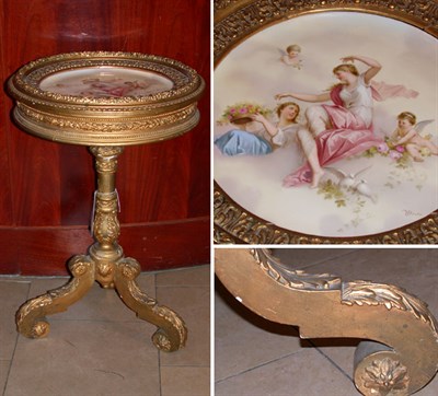 Lot 322 - Rococo Style Gilt Carved Wood Center Table The...