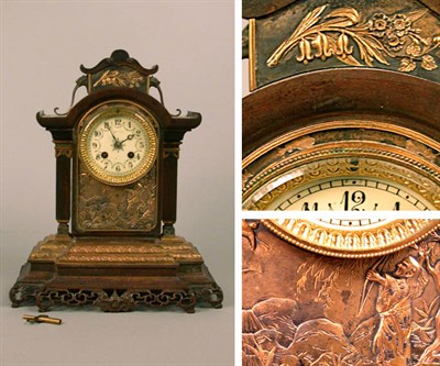 Lot 400 - Aesthetic Movement Gilt and Patinated-Bronze...