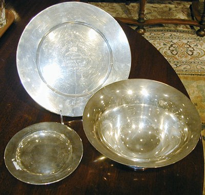 Lot 313 - Group of Three Sterling Silver Articles...