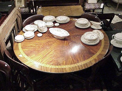 Lot 263 - George III Style Banded Mahogany Circular...