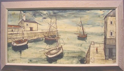 Lot 63 - Charles Levier French, b. 1920 SAILBOATS...