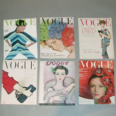 Lot 24A - Group of Vogue Magazines Most 1958 to 1965,...