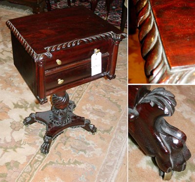 Lot 359 - Classical Style Mahogany Side Table