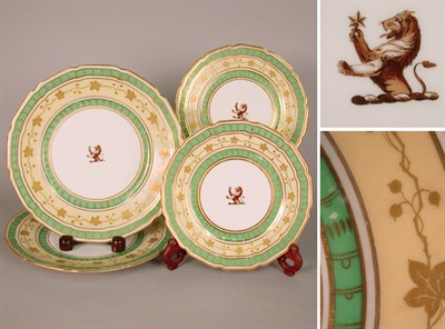Lot 383 - Set of Seventeen Rockingham Porcelain Dinner...