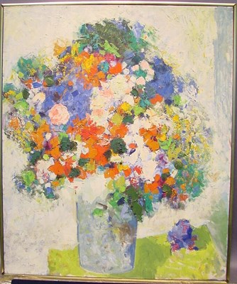 Lot 40 - Attributed to Herbert E. Fouts FLORAL STILL...