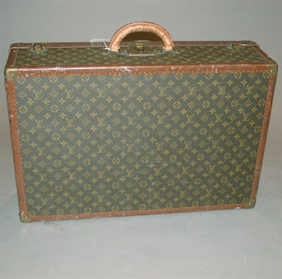 Lot 603 - Louis Vuitton Suitcase 1950s Monogram canvas,...