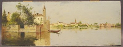 Lot 11 - Fritz Chwala Austrian, 1872-1936 GONDOLIER ON...