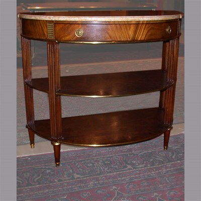 Lot 500 - Louis XVI Style Brass Mounted Fruitwood...