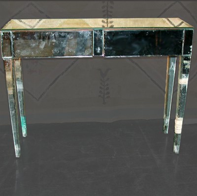 Lot 157 - Art Deco Mirrored Console Of rectangular form,...