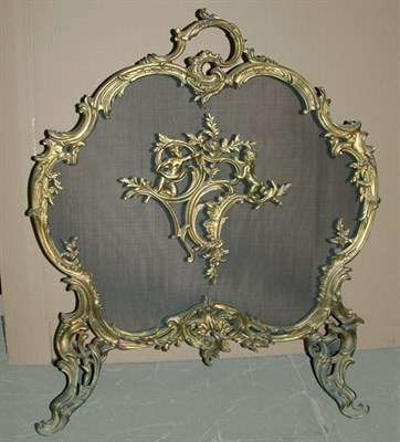 Lot 328 - Louis XV Style Gilt-Bronze Fire Screen Of...