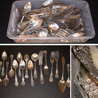 Lot 284 - Miscellaneous Group of Sterling Silver Spoons...